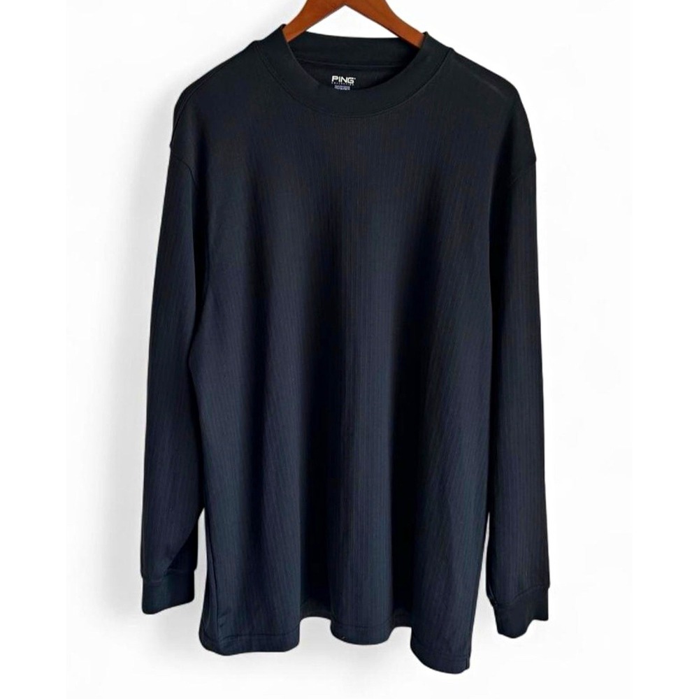 PING Collection Performance Dynamics XXL Black Long Sleeve Golf Shirt Mens 2XL